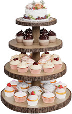Wood cupcake stand tier - wood, stand,