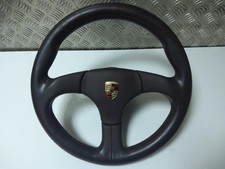 Porsche 944 Turbo Silver Rose Atiwe S Wheel In Brown Leather With Centre Horn.