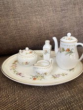 Wedgwood Mirabelle Miniature China Coffee Set