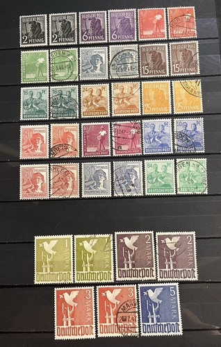 Old german stamps - old, allied