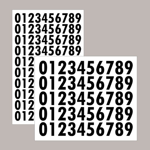 Simple bold vinyl - bold, numbers