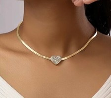 Ladies Gold Flat Snake Chain