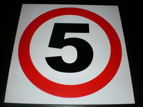 Speed restriction - 5, (mph)