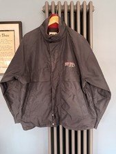 Vintage 80s 90s Hard Rock Cafe New York Jacket Sz M Embroidered Retro Coat Blue