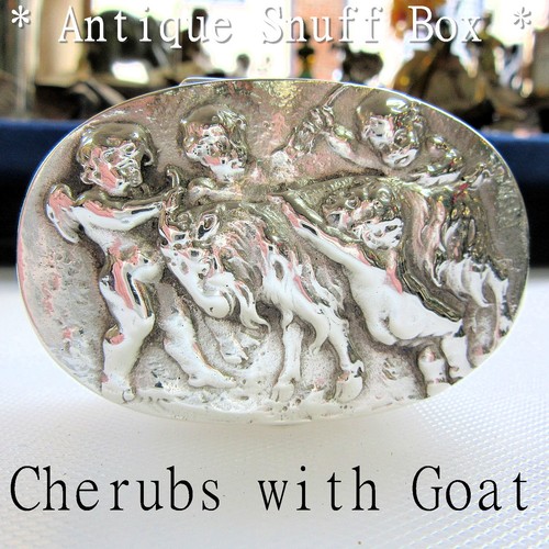 Antique 800 hanau silver snuff - antique,