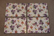 Emma Bridgewater wall flower melamine placemats set of 4
