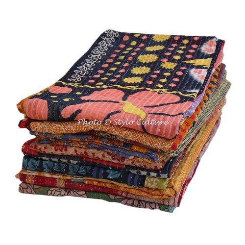 Pcs lot twin kantha quilt - kantha,