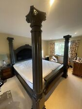 Antique Hardwood Four Poster Bed - original bespoke American frame&Mattress 