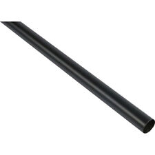 Black Powder Coated Cut to Length Round Wardrobe Rail Hanging Clothes Etc 25mm