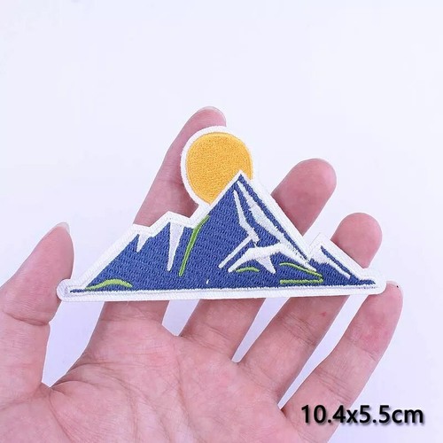 Mountain applique embroidery - mountain,