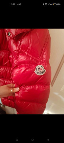 Moncler maya boys red hooded - red,