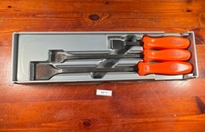 Snap-On Tools 3 Piece Gasket Scraper Set Hi-Viz Orange Grips CSA8C CSA12C CSA14C