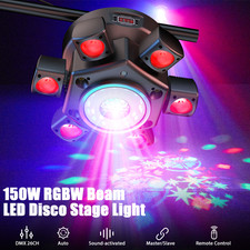 150W RGBW Laser Moving Head LED Stage Lights Beam DMX Club Disco Party DJ Light