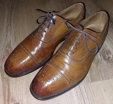 Loake Mens Tan Brogue Shoes