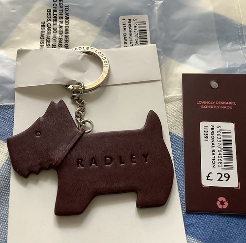 Bnib radley leather key - radley,