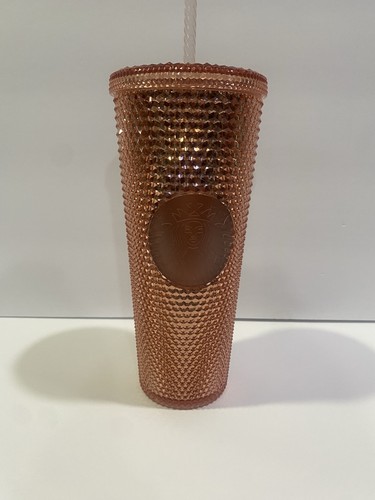 Starbucks rose gold studded - starbucks,