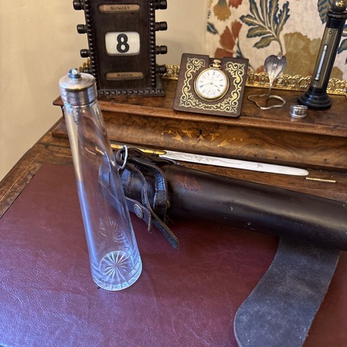 Victorian hunting flask - flask, &