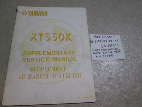 Genuine 1983 xt550k - ,