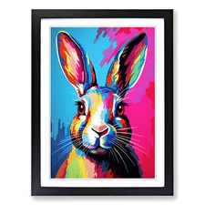 Rabbit Pop Framed Canvas Wall