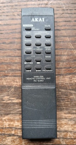 Akai s383 remote - akai,