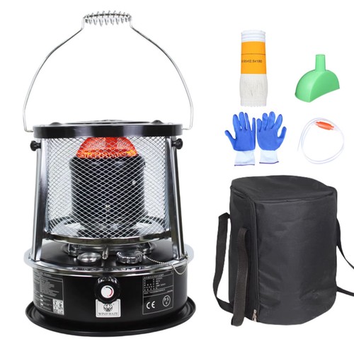 Portable wick paraffin - wick, heater
