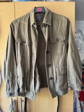 Small Primark Denim Khaki Jacket with belt Small great condition 
