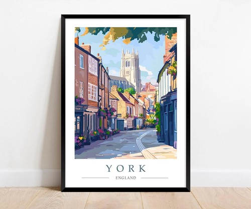 York travel poster print - travel,