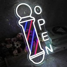 Barber Shop Open Neon Led Sign