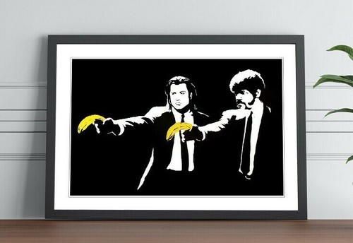 Banksy style pulp fiction - pulp,