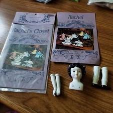 NOS Porcelain Doll Making Kit-RACHEL-Vanessa Ann Collection-Black Hair-Repaired