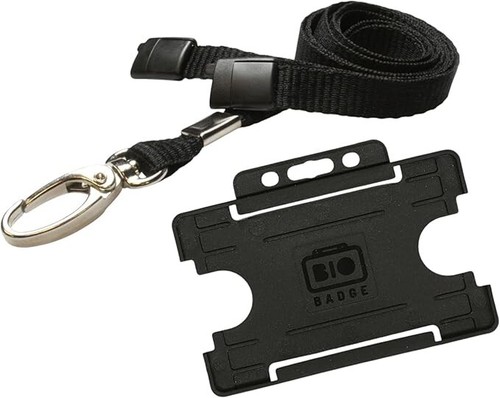 Black lanyard neck strap with - neck,