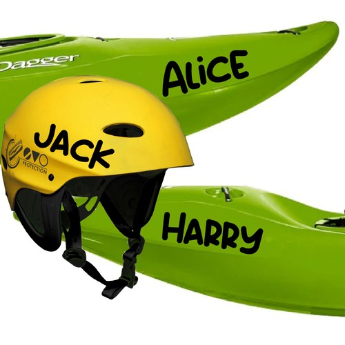 Personalised kayak name - 2,