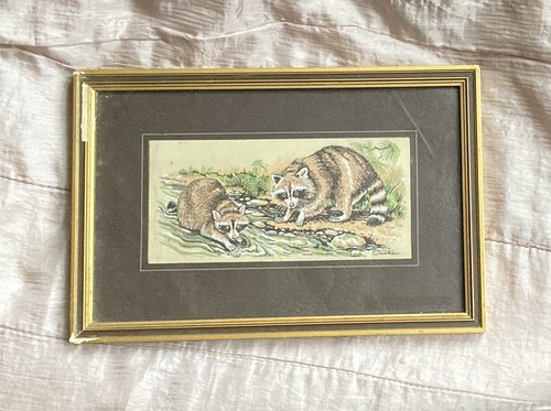 Raccoon woven silk rayon - raccoon, &