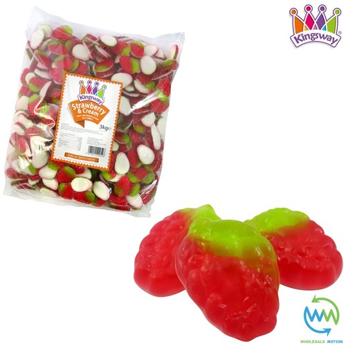Strawberry cream sweets - &,