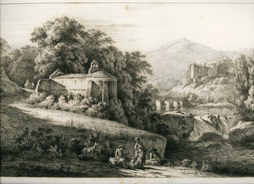 Antique etching the old - -,