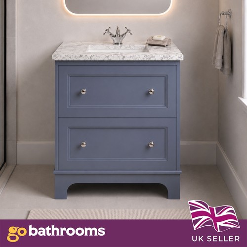 Dark grey vanity unit classic - dark,