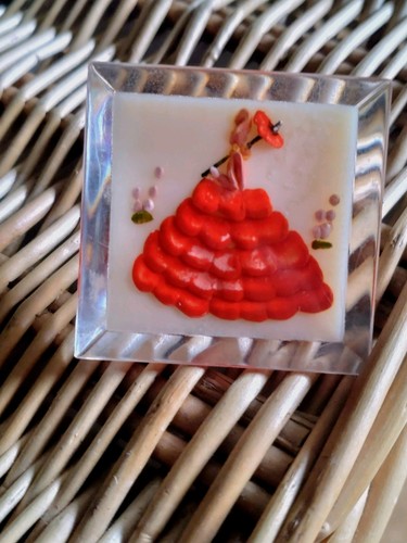 Rare vintage art deco lucite - art,