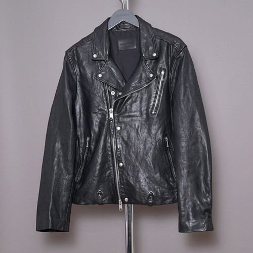 All saints leather jacket - saints, mens