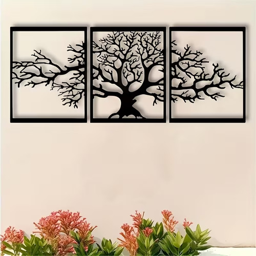 3pcs tree life metal - of,