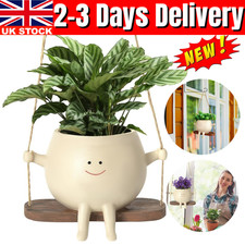 Cute Swing Face Planter Pot
