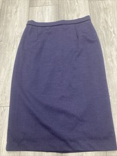 Finn Karelia Lined Pencil Skirt Size 14 Calf Length Mauve ? Casual Or Smart Wear
