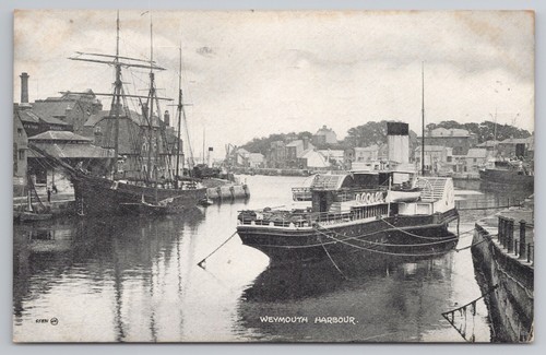 Weymouth harbour 1923 steam - weymouth,