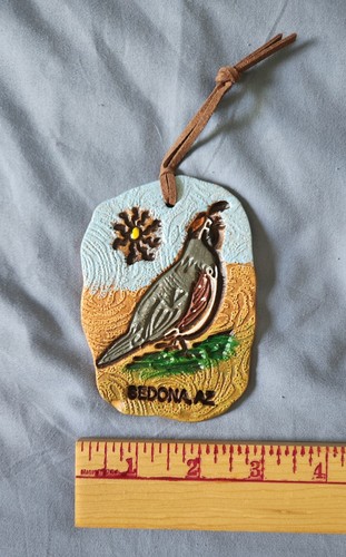 Clay ornament gambel - ornament, quail