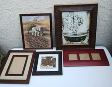 Job Lot 5 Wooden Picture Photo
