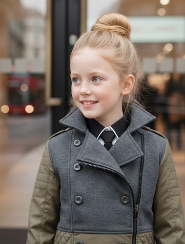 Girls short trench - girls,
