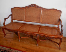 Vintage Wicker Sofa, Settee +