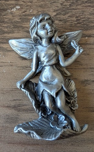 Pewter fairy figurine - pewter,