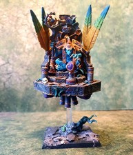 Tetto'eko skink priest on palanquin, special character Warhammer Lizardmen Army,