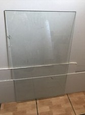 sheet of glass 4mm. 820mm X 480mm. Rounded Edges.