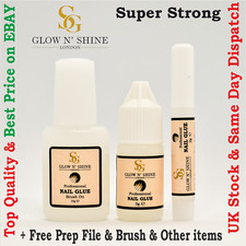 EXTRA STRONG NAIL GLUE WITH BRUSH ?2g 3g 10g? ACRYLIC NAILS? FAKE NAIL GLUE?
